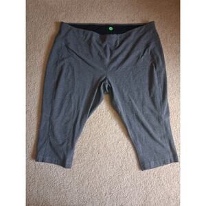 Rainbow Curves Women's Gray Capri Athletic Activewear Pants Size 26-28